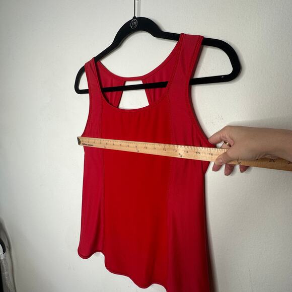 Lululemon Red Moisture Wicking Cut Out Run Speed Squad Tank - Picture 10 of 12